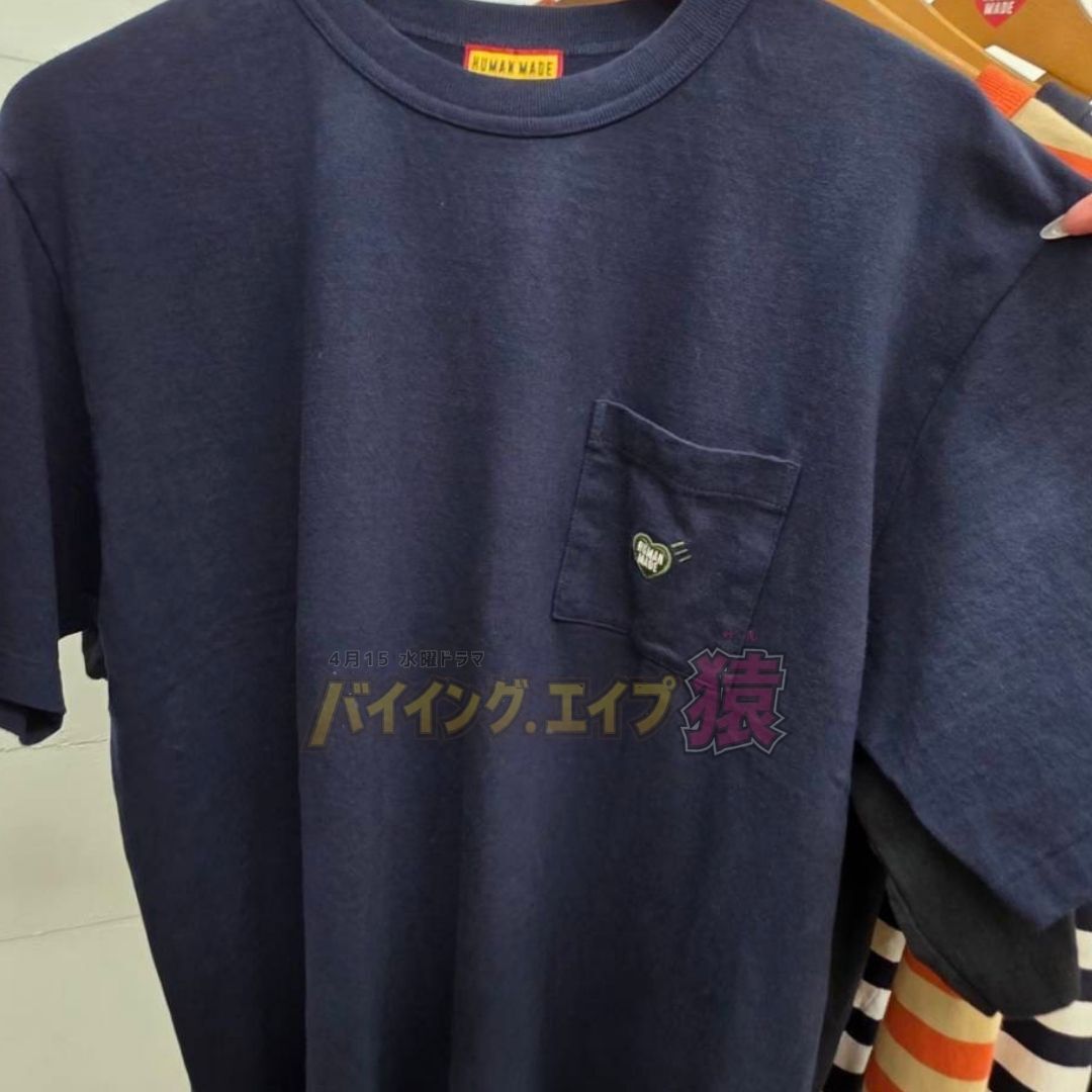 【HUMAN MADE】0425發售店鋪限定口袋愛心短TEE