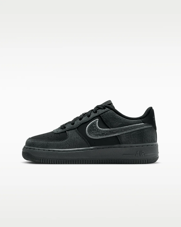 【預訂】NIKE AIR FORCE 1 LV8 炭灰黑拼銀-GS