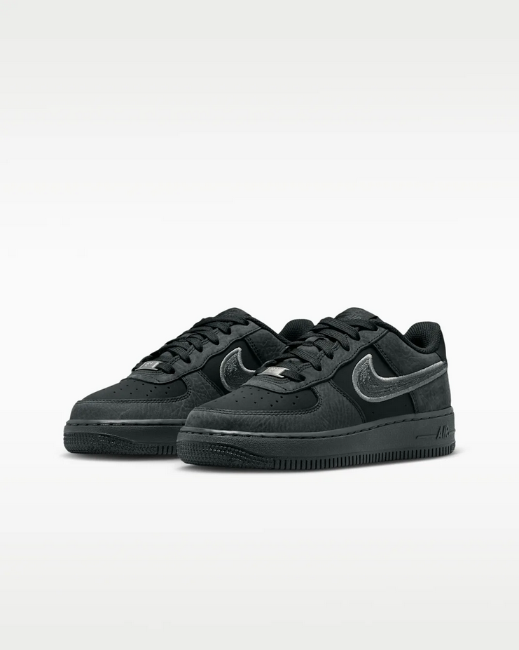【預訂】NIKE AIR FORCE 1 LV8 炭灰黑拼銀-GS