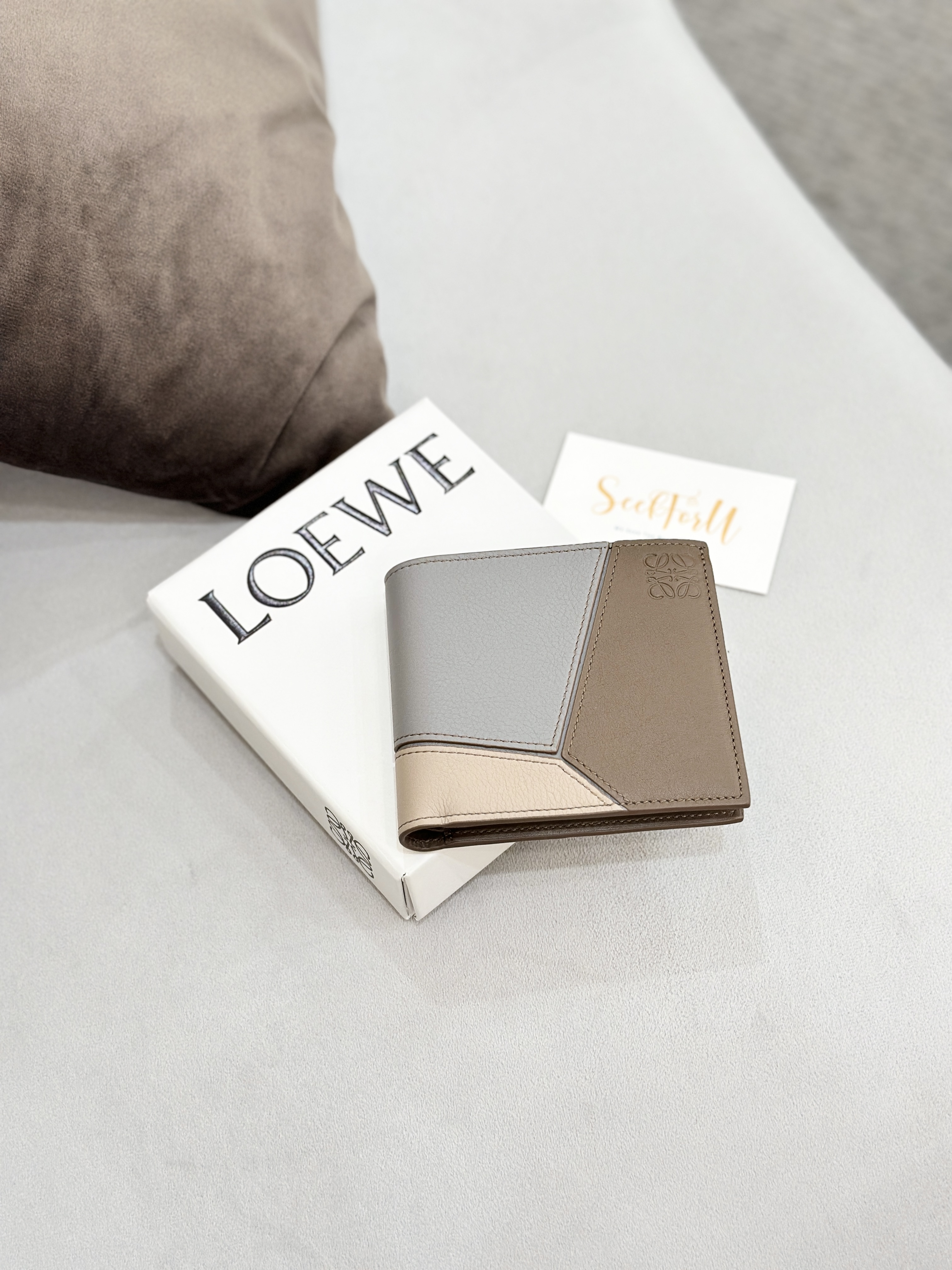 LOEWE Puzzle Bifold Coin Wallet