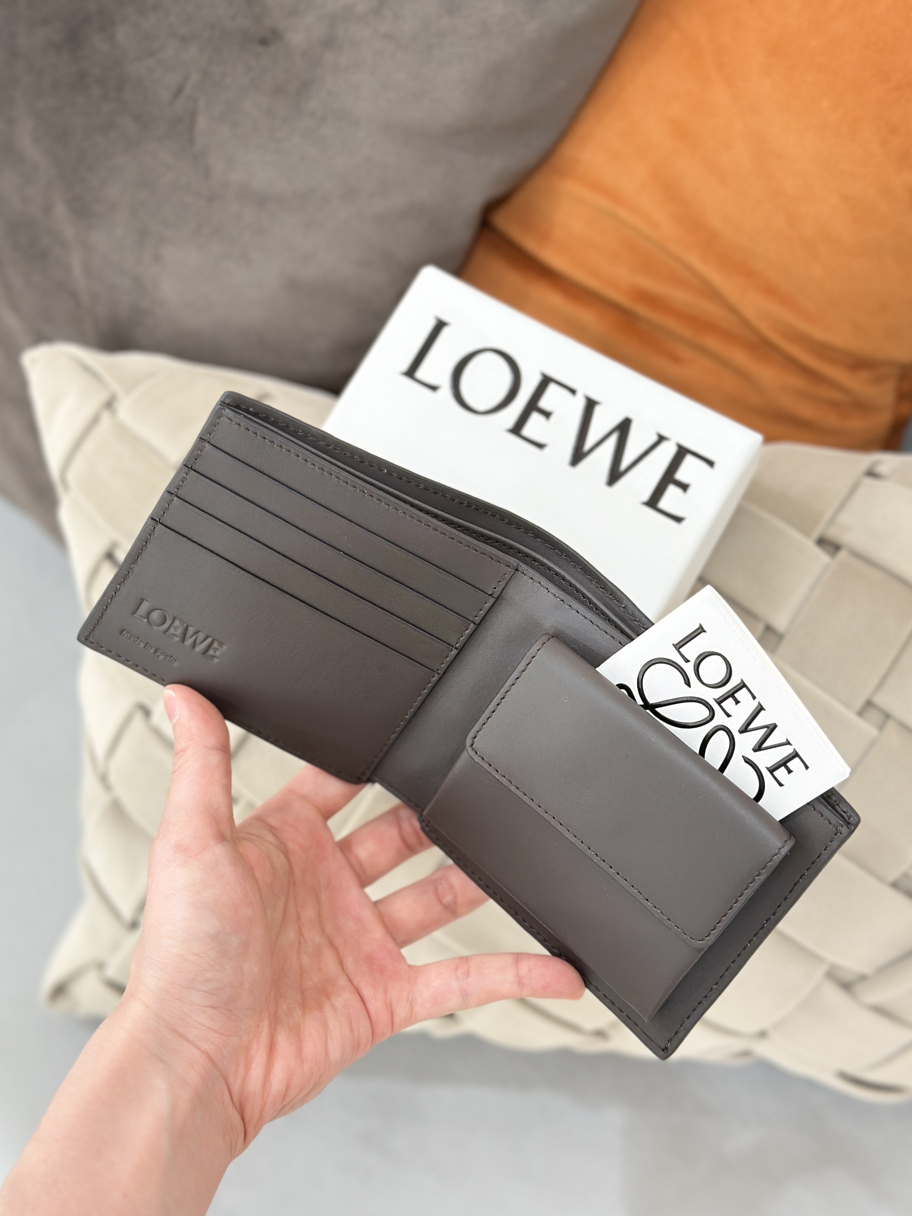 LOEWE Puzzle Bifold Coin Wallet