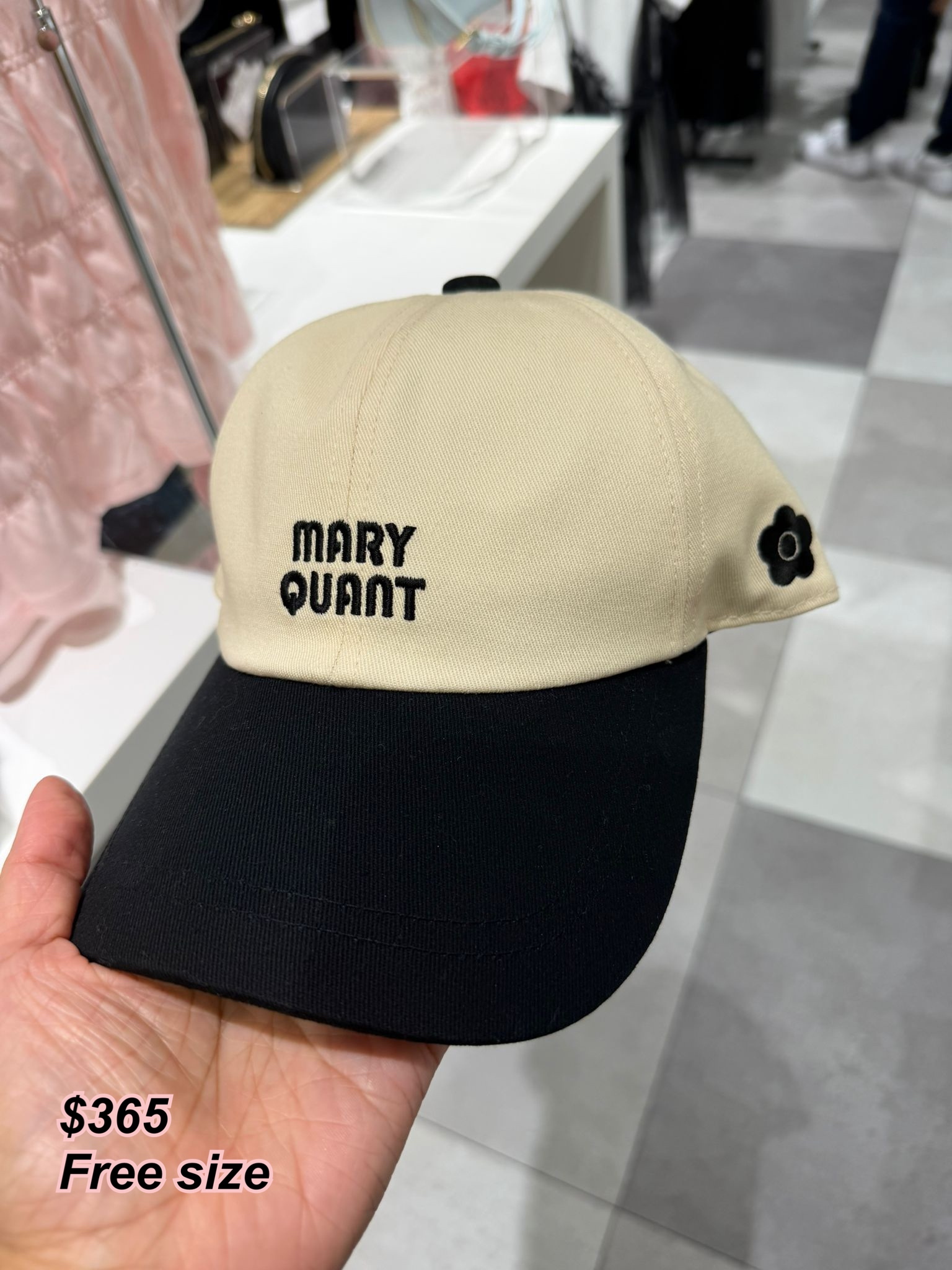 260424 Mary Quant 字cap 帽/2色