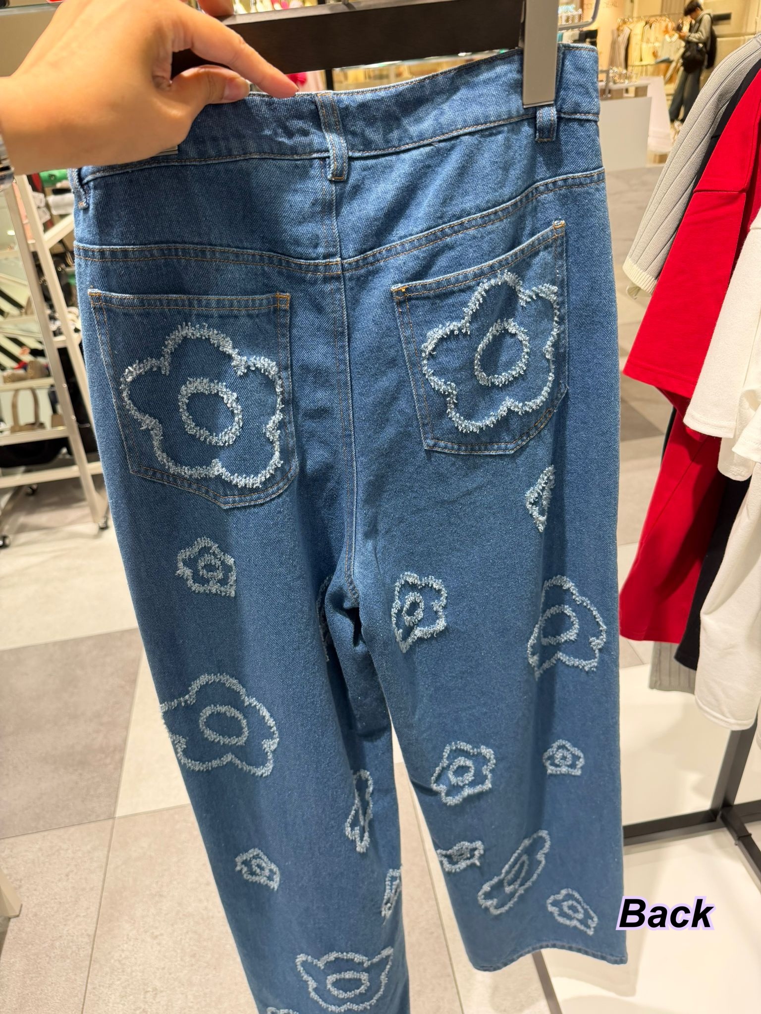 260424 Mary Quant 大花花牛仔褲/2色