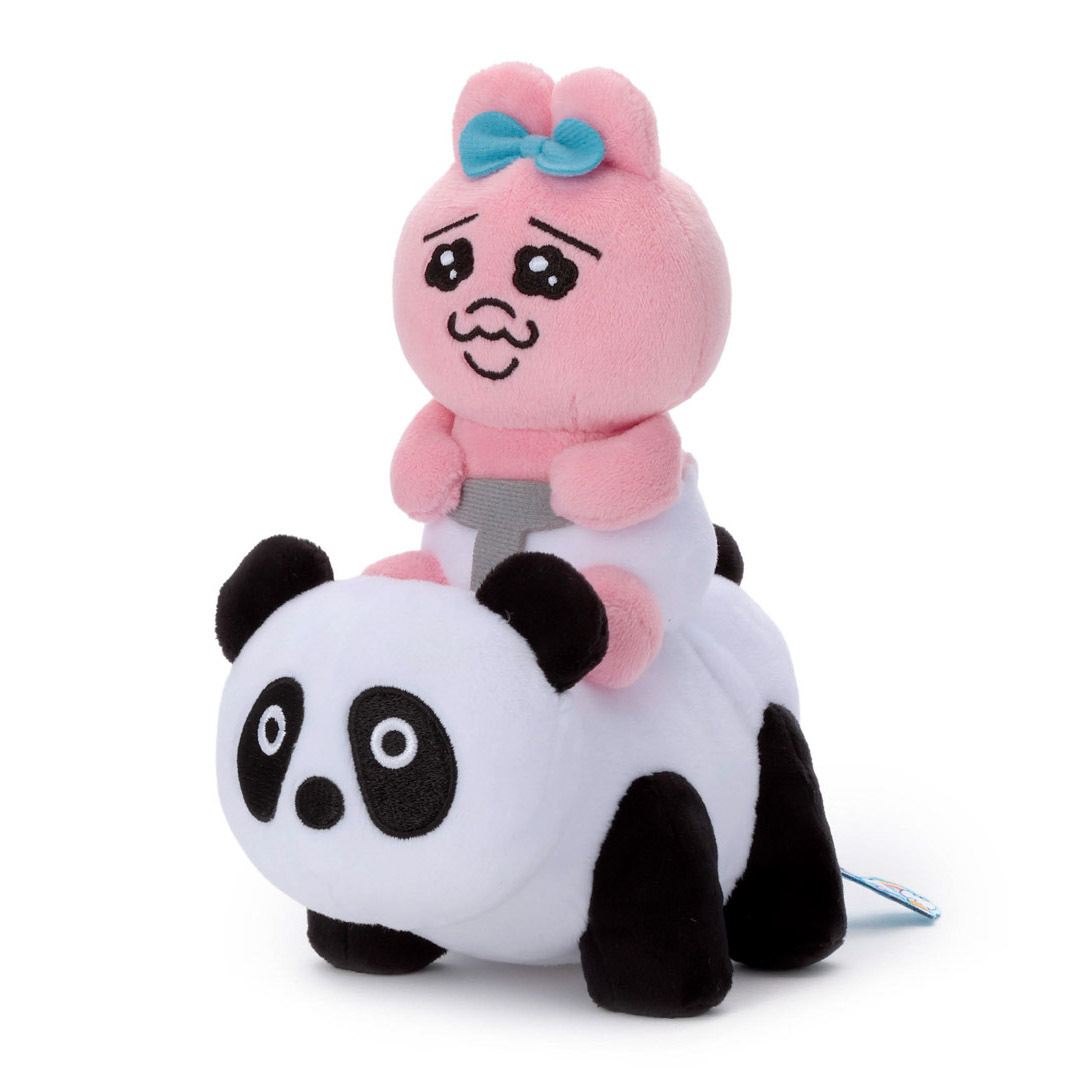 Opanchu Usagi 褲褲兔 熊貓車車造型毛公仔(Kawaisouni!童話樂園系列)