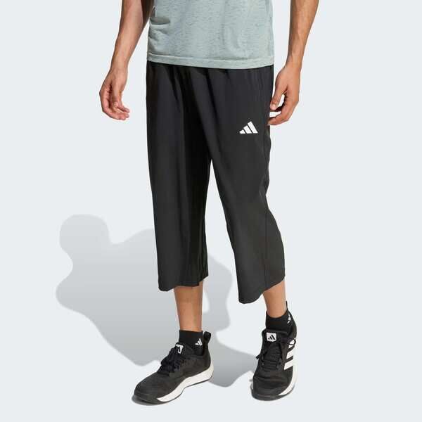 Adidas 愛迪達 We Flex Wv 3/4pt KA5535 男 長褲 運動長褲 黑 亞版 七分褲 吸濕排汗