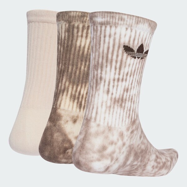 Adidas 愛迪達 Tie Dye Cr S 3p JY0237 中筒襪 棕 3雙入 紮染
