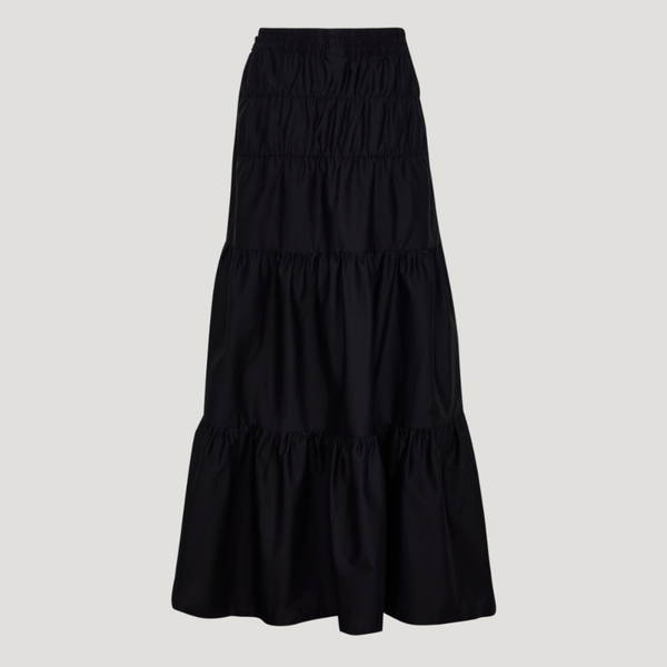 Adidas 愛迪達 Long Skirt KY5728 女 長裙 黑 亞版 斜紋布 穿搭