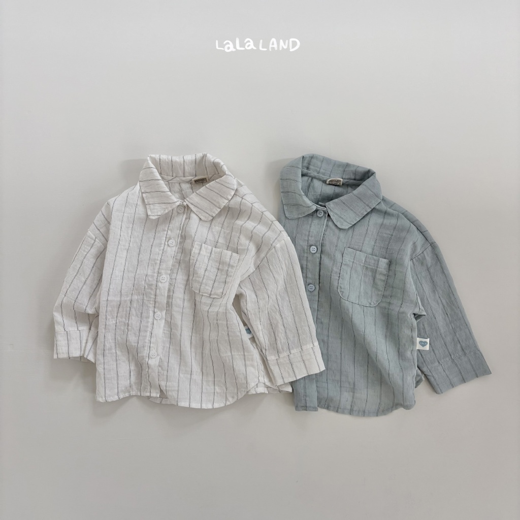 韓國🇰🇷LALA LAND 俐落修身亞麻襯衫(XS-XL)