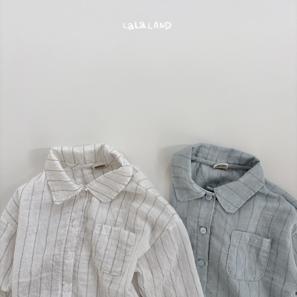 韓國🇰🇷LALA LAND 俐落修身亞麻襯衫(XS-XL)