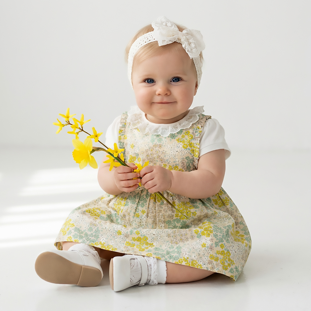 PIPPY 優雅蕾絲彈性髮帶 米