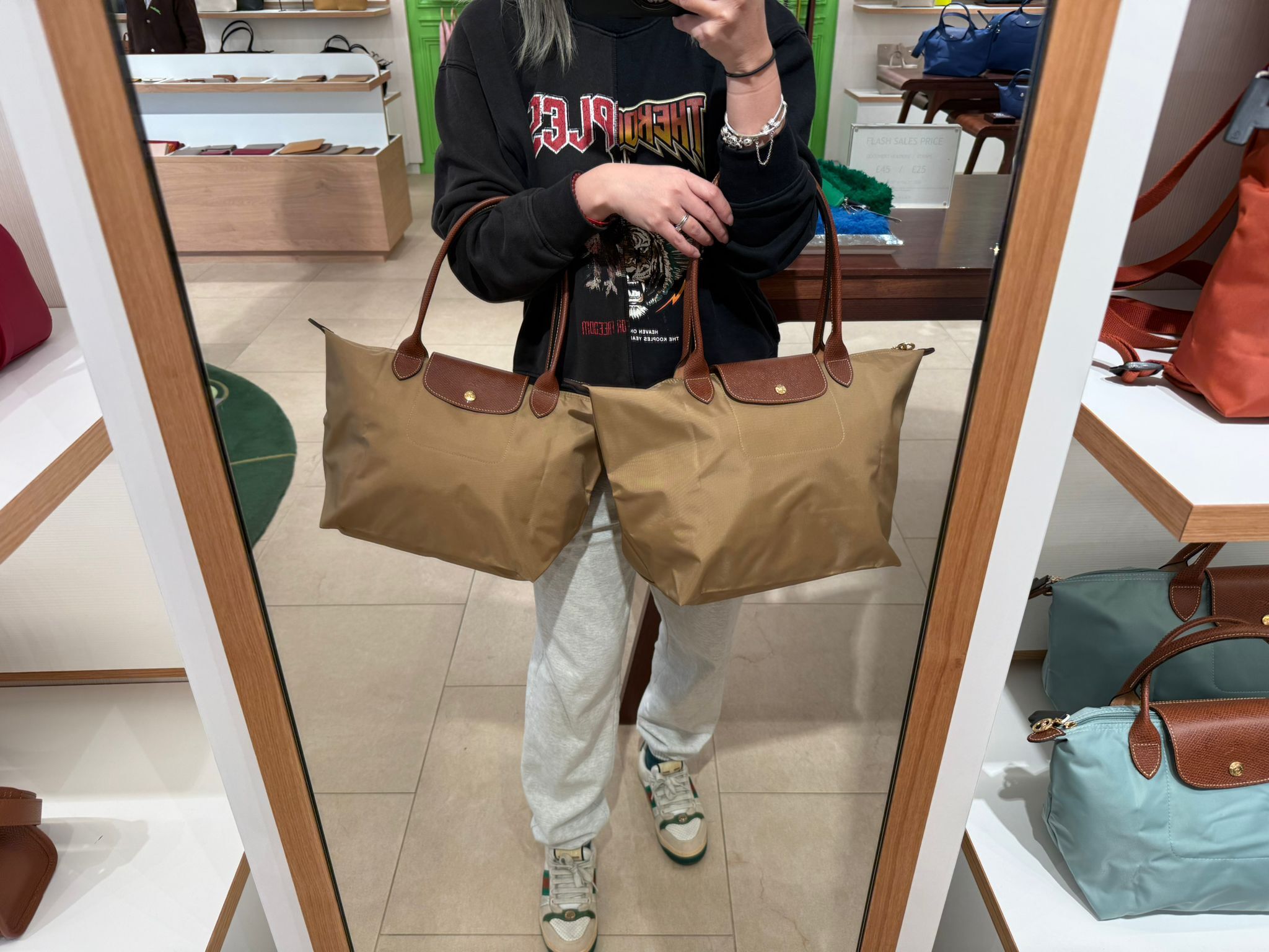 LYS01616 Longchamp長把摺疊水餃包(新色)