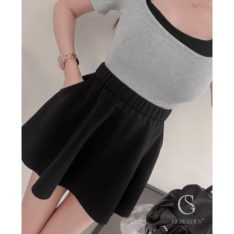 G9826 「麻糬防曬傘擺褲裙」