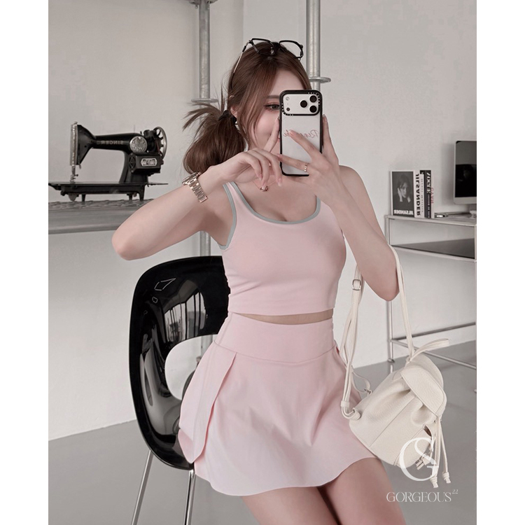 LE034 「Air Yoga'拼色BRA TOP」