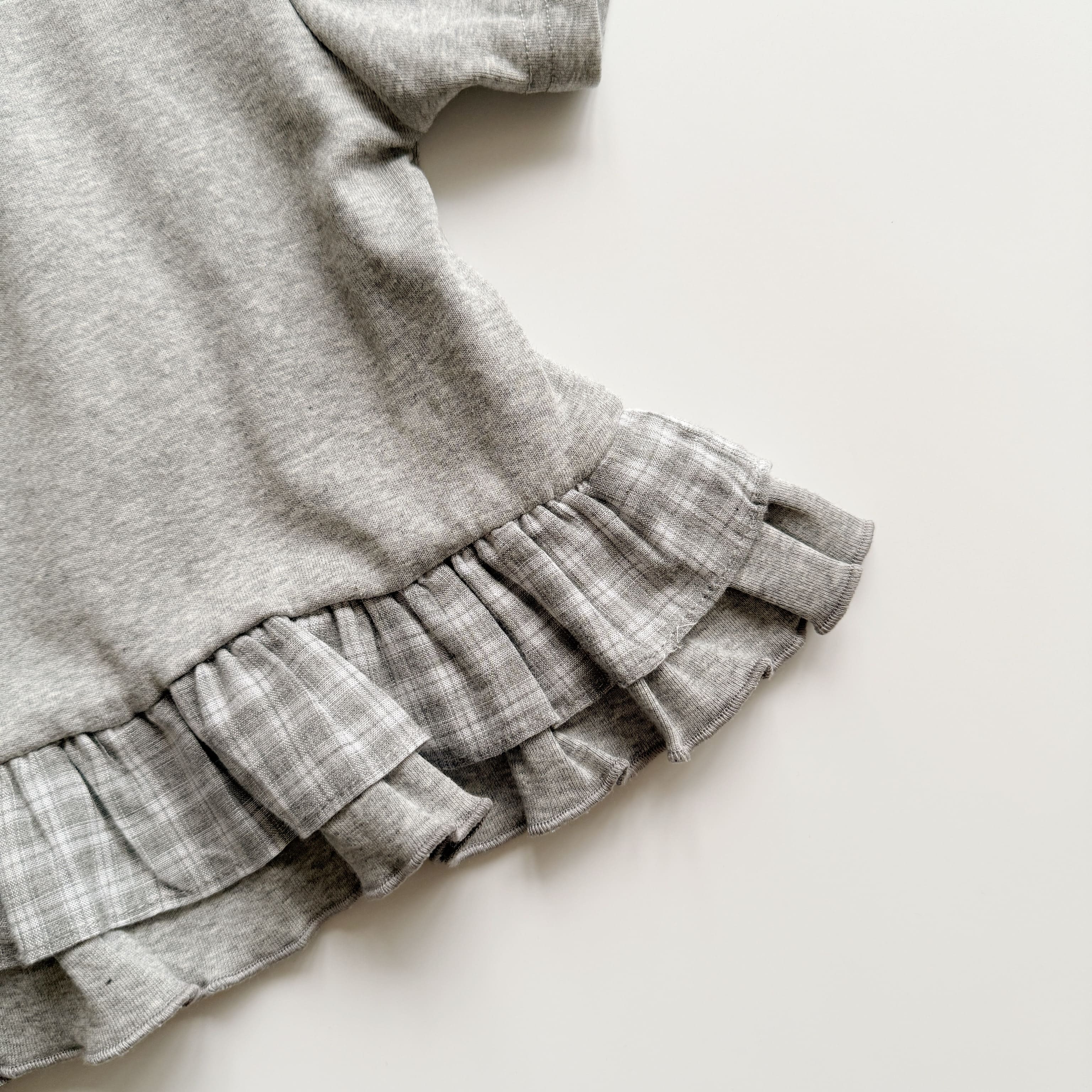 花邊小格子上衣