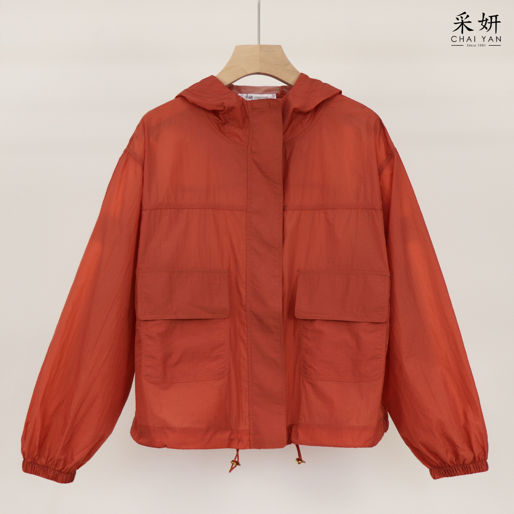 超薄透氣防曬連帽外套