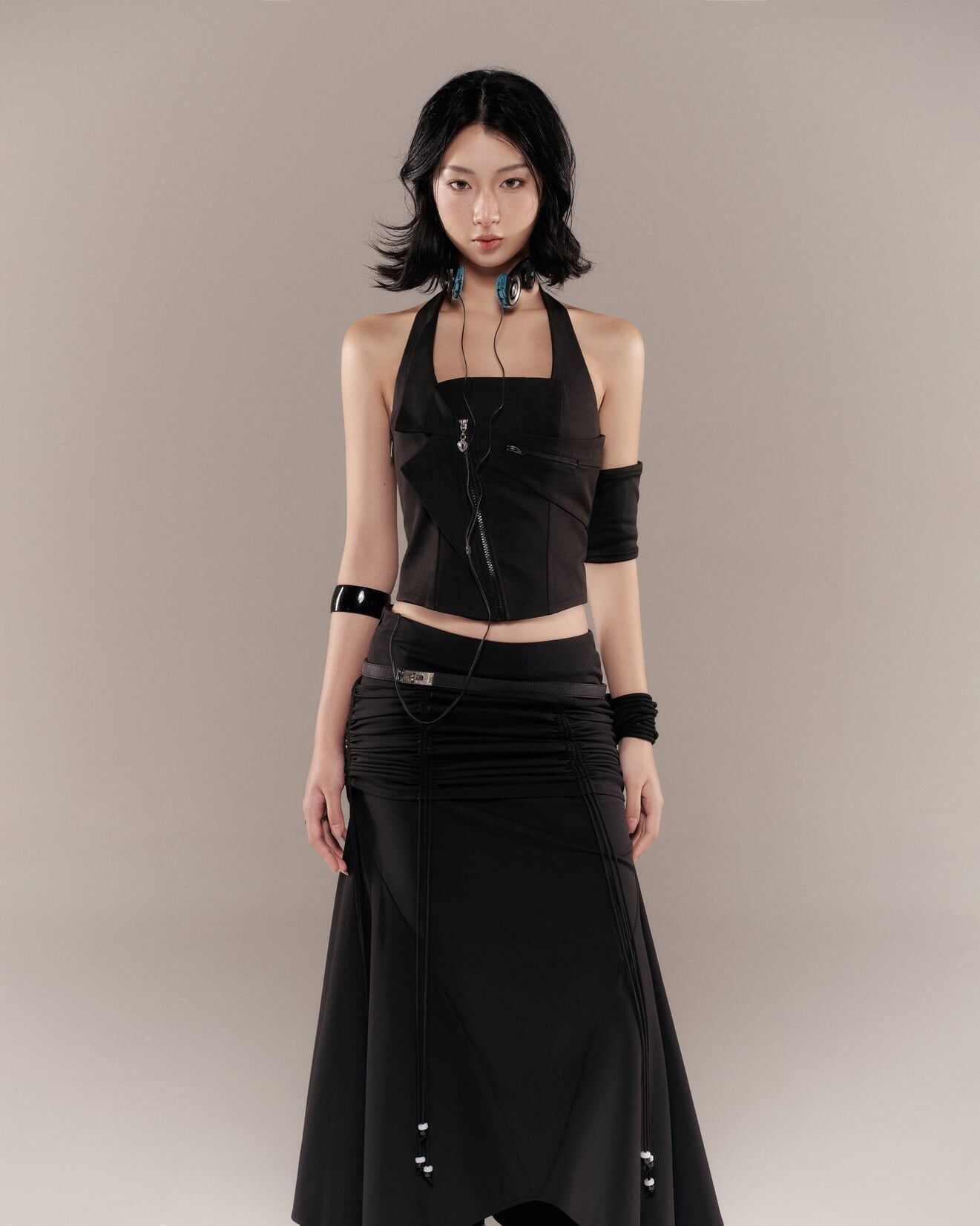 BUNNYHILL DARI TOP 掛脖 拉鍊 背心