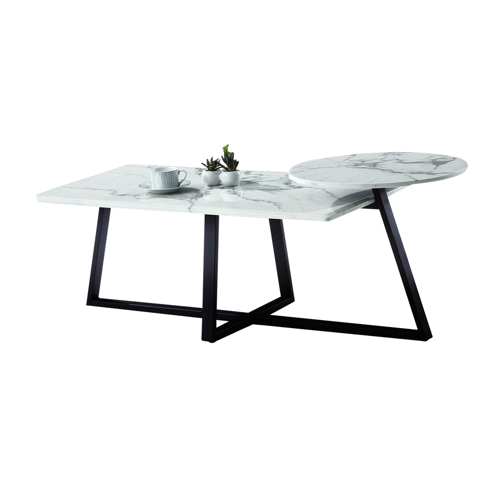 柏蒂家居-菲諾4.3尺雙層造型大茶几