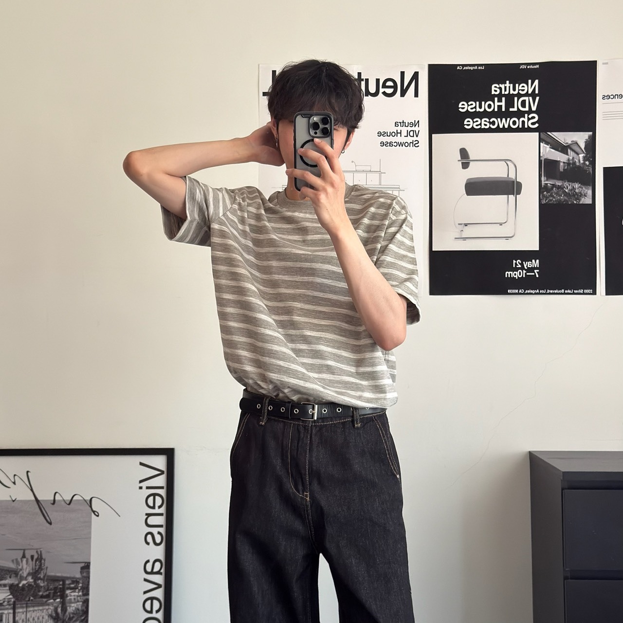 （現貨）westward ST063 240G 日系 復古 條紋 短袖