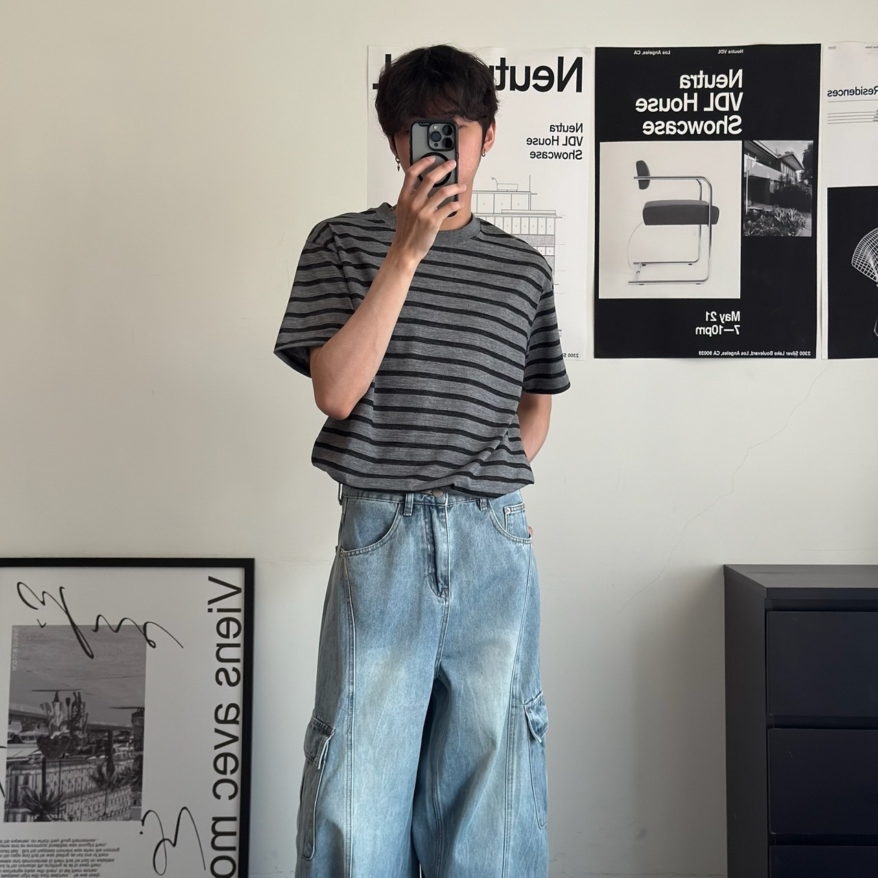 （現貨）westward ST063 240G 日系 復古 條紋 短袖