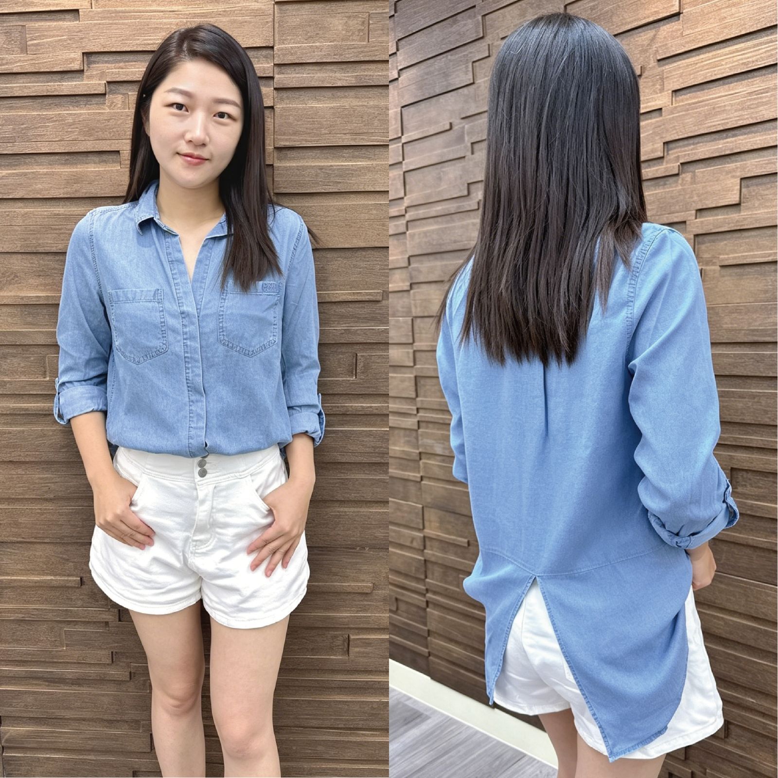 LYS01617 DKNY 超柔軟背後分叉式襯衫