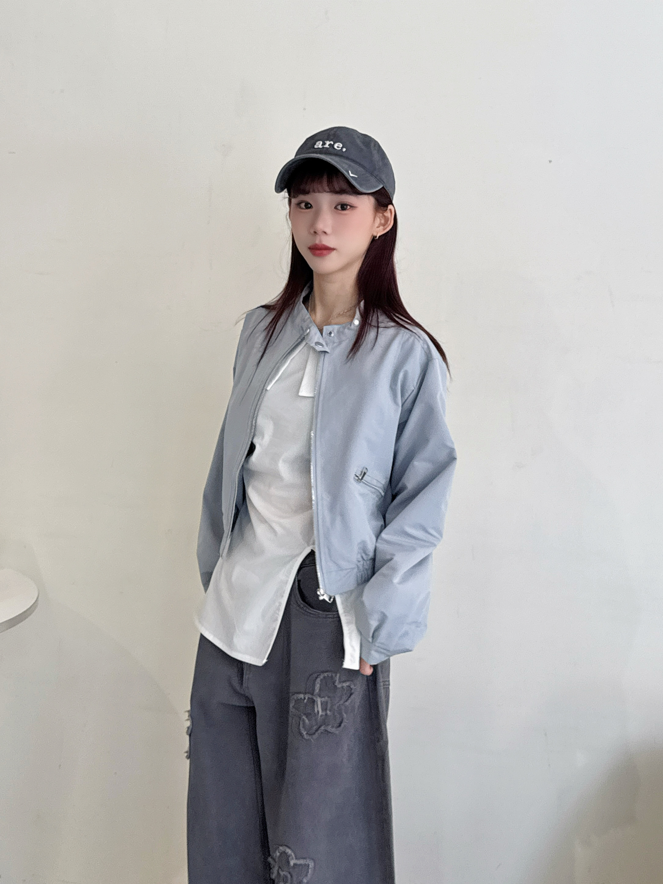 短版風衣外套-6615