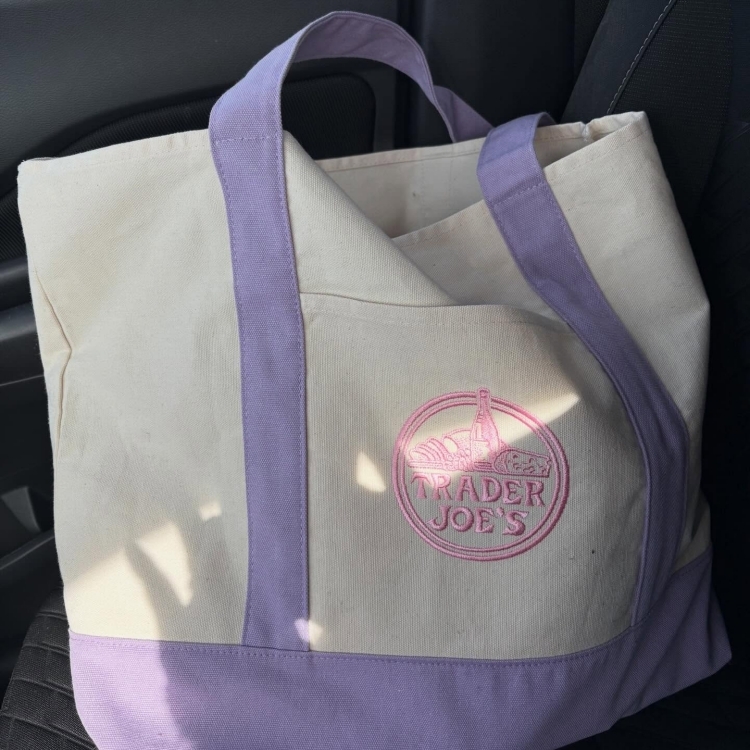 美國 TRADER JOEs 限定購物袋 薰衣草紫