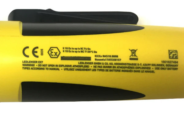 Ledlenser EX7 ATEX Zone 0/20 LED Torch 500836