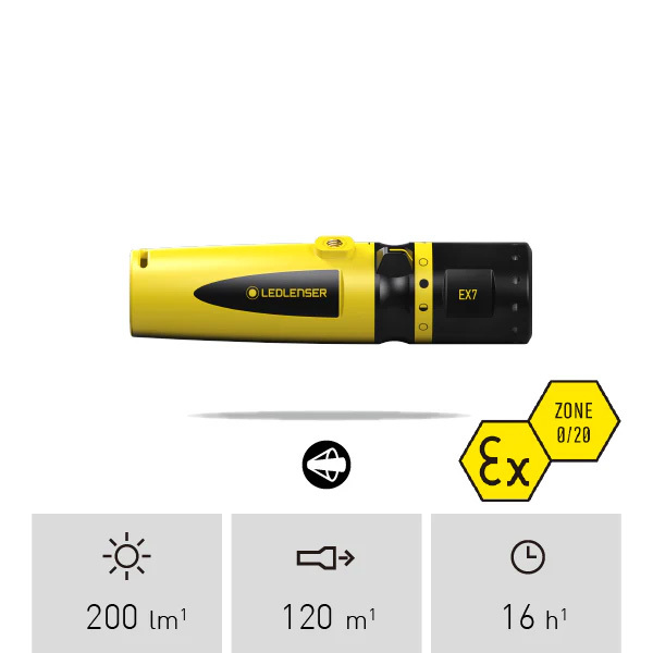 Ledlenser EX7 ATEX Zone 0/20 LED Torch 500836