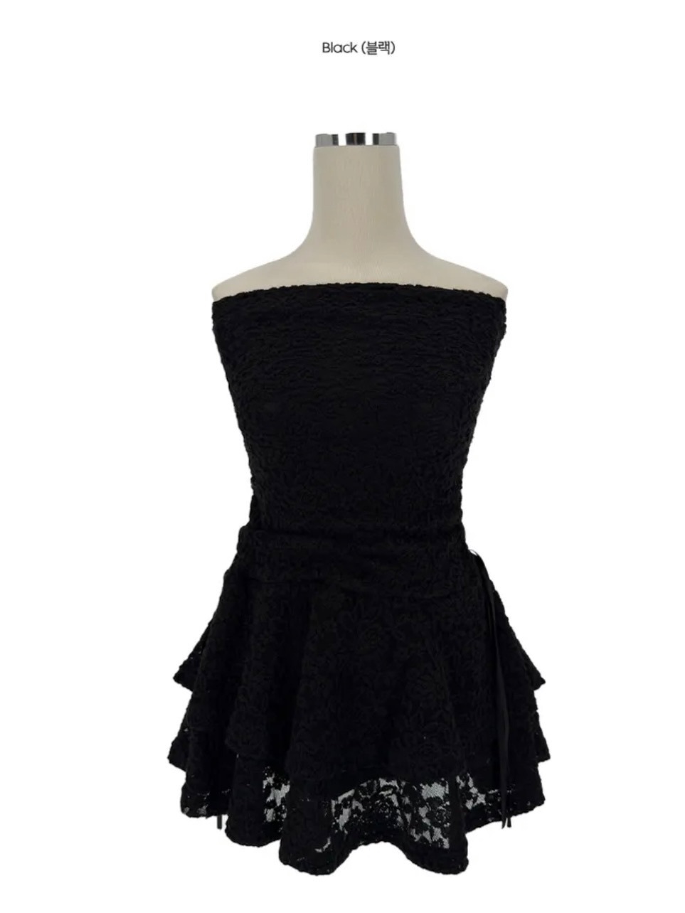 法式抓皺平口連身裙