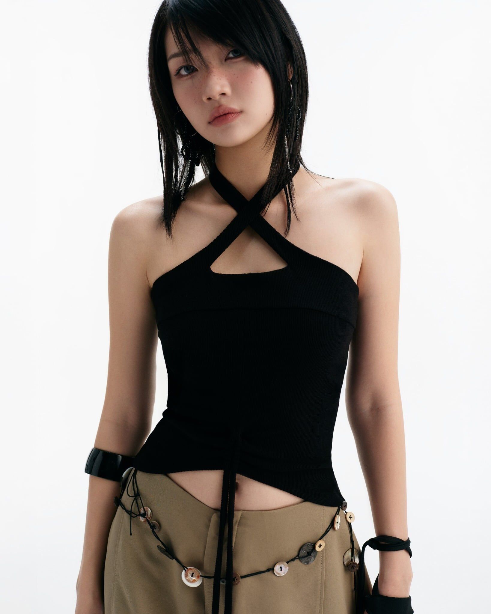 BUNNYHILL CHERIE HALTER TOP 露背 交叉 吊帶 背心