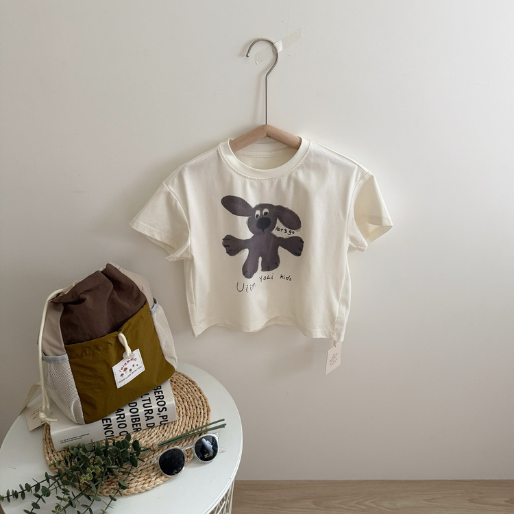 可愛小圖動物短袖上衣