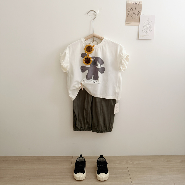 可愛小圖動物短袖上衣