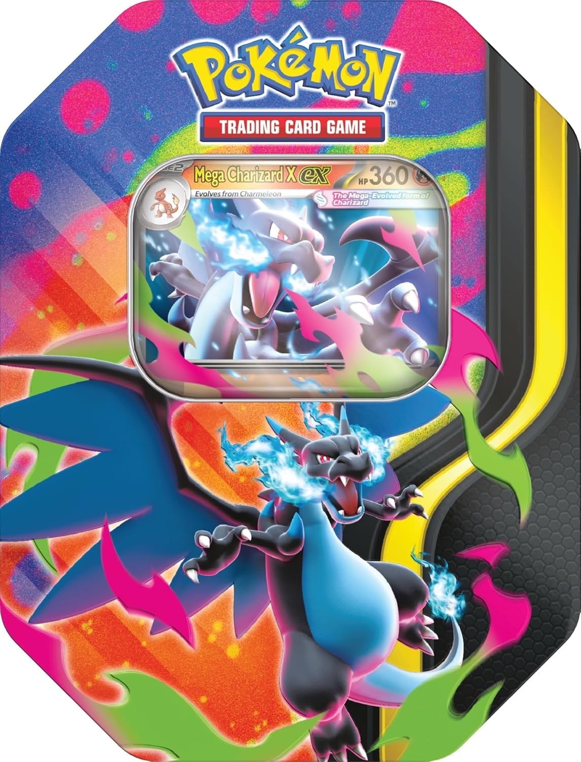 Pokemon 精靈寶可夢 TCG: Mega Charizard Tin 鐵盒 Mega Charizard X ex