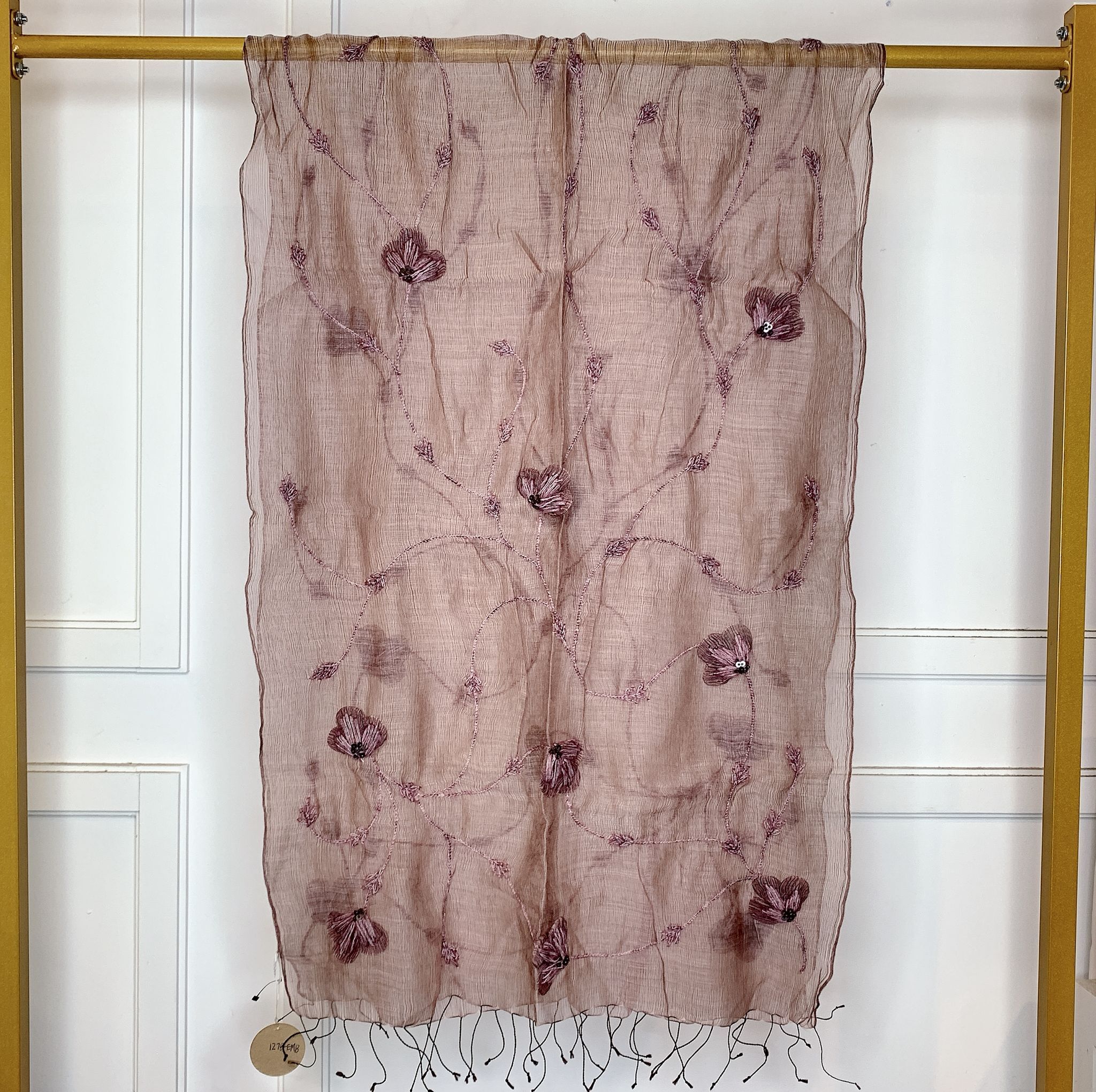 HKCG0428-006 60% Wool 40% Silk 約: 60 x 180 cm (AA06) (A6)