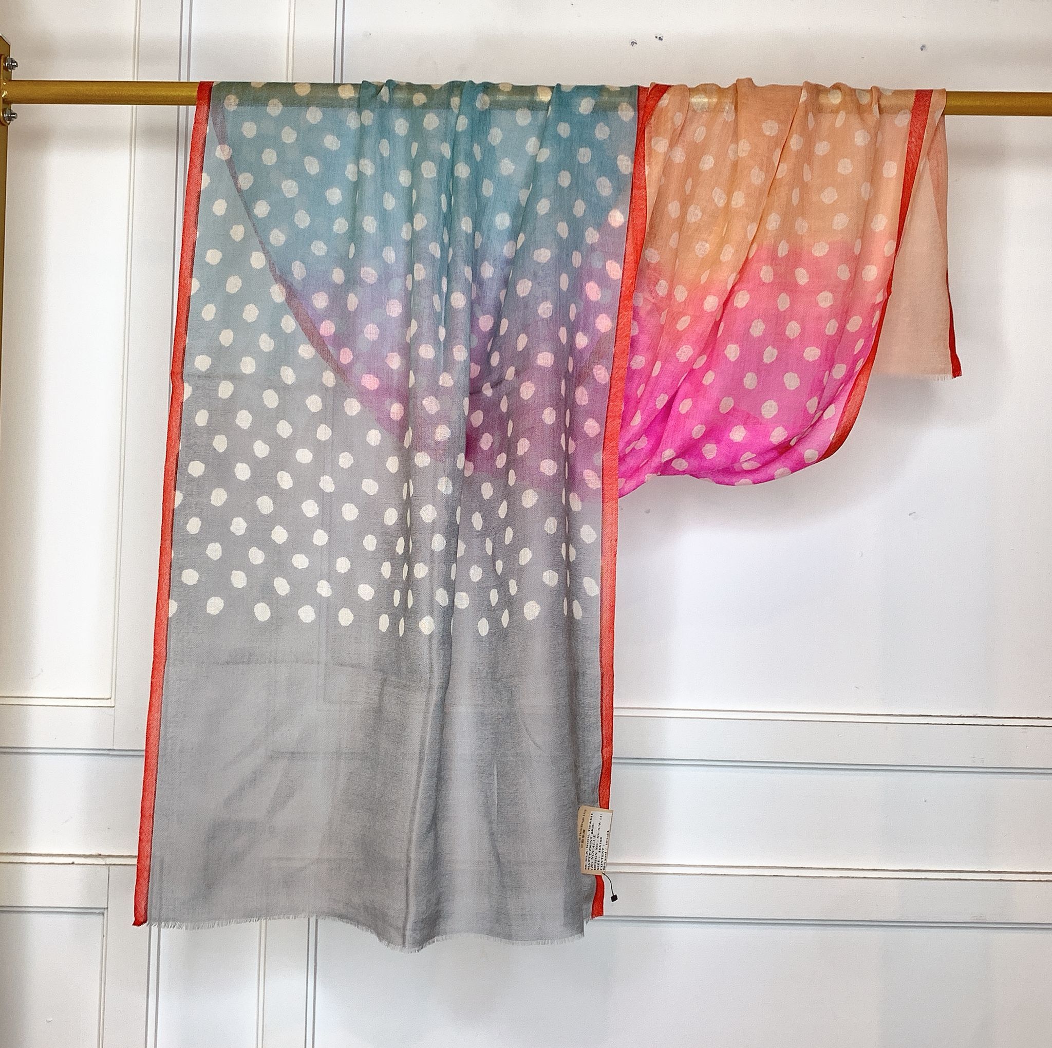 HKCG0428-018 90% Wool 10% Silk 約: 55 x180 cm (AA18) (A18)