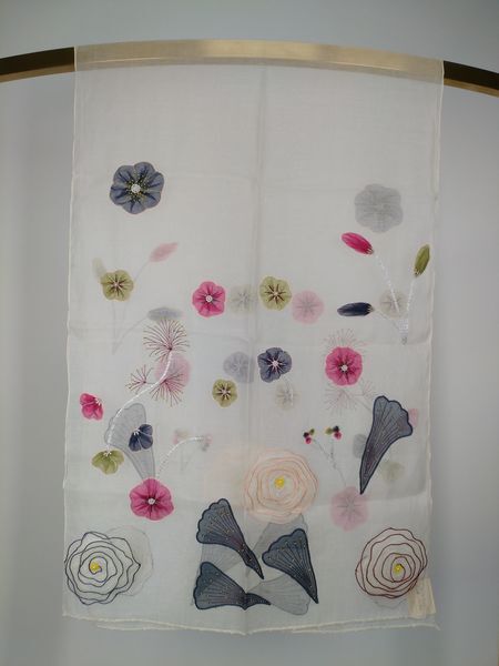 HKCG0428-044 70% Cotton 30% Silk 約:55 x 180 cm (AA44) (A44)