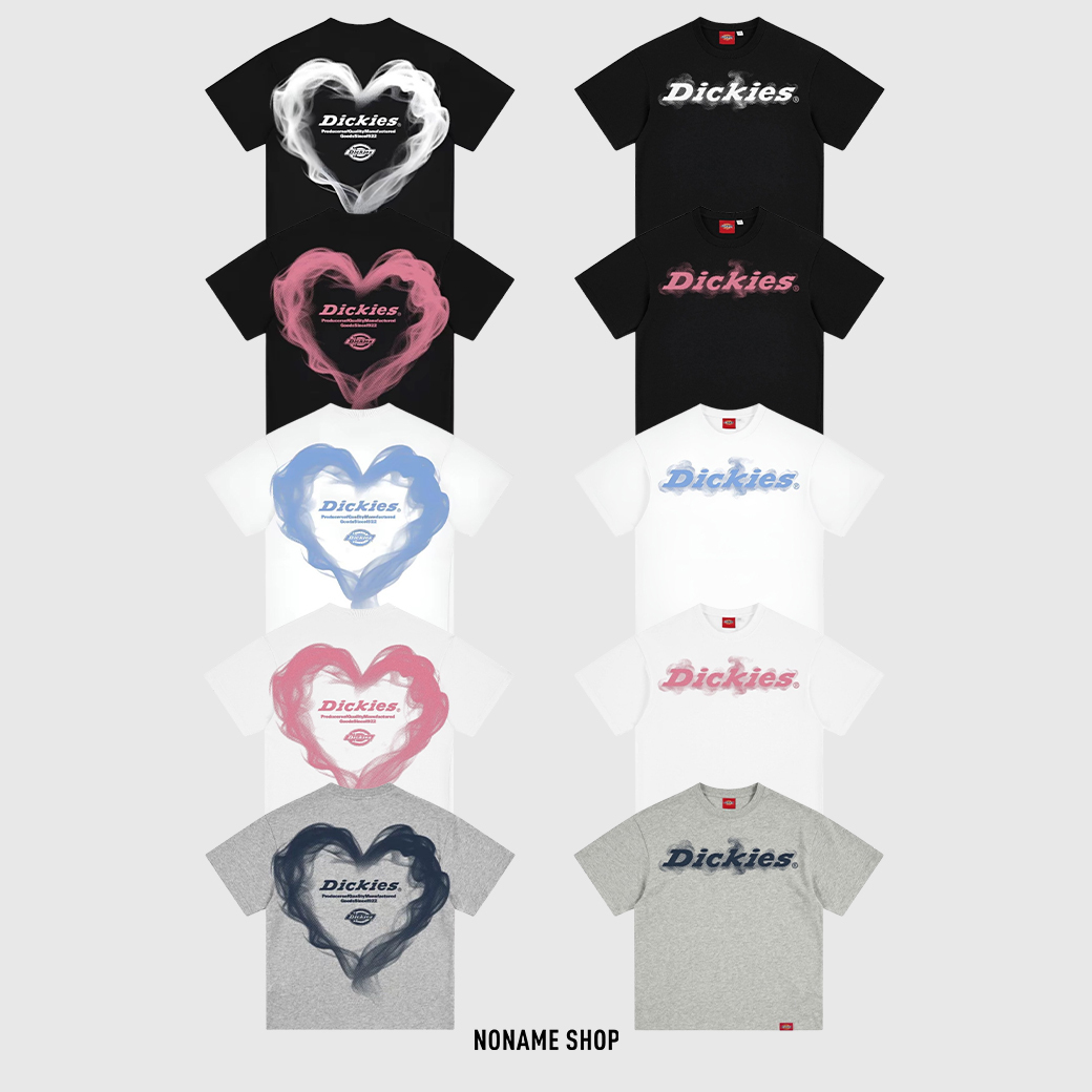 DICKIES 重磅 愛心 煙霧 情人節 情侶款 LOGO 短袖 五色 (男/女款)