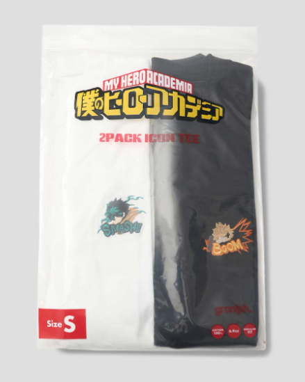 [代購][預訂] 我的英雄學院 graniph T-SHIRT 幼馴染み SET