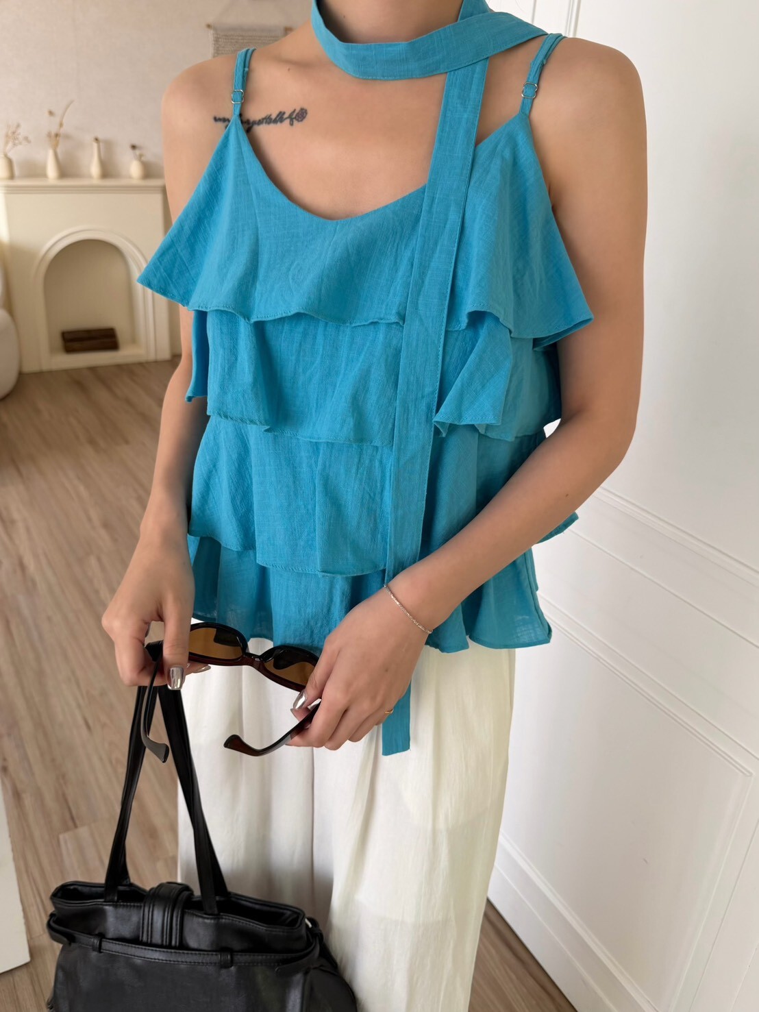 夏日層次細肩上衣