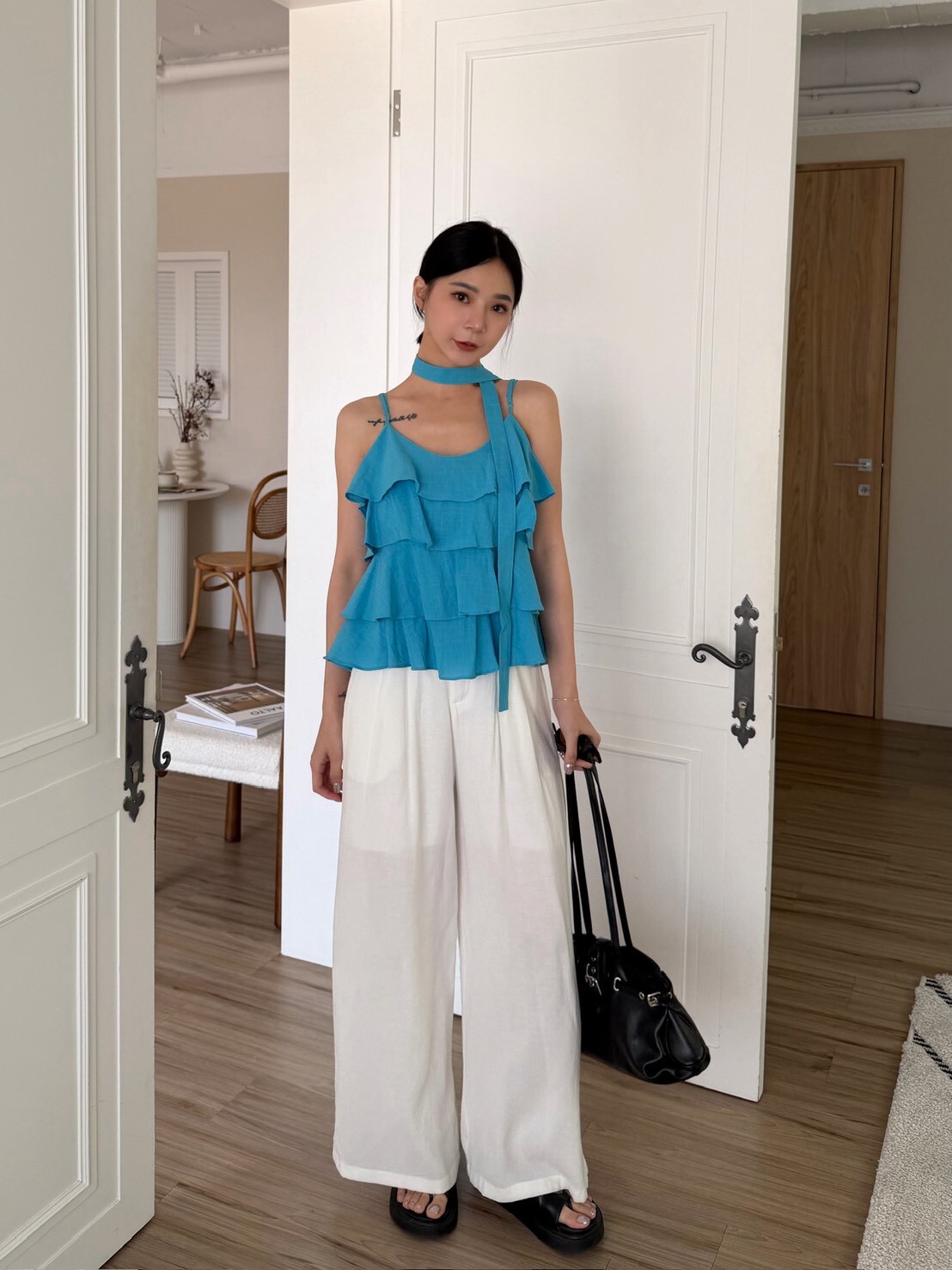 夏日層次細肩上衣