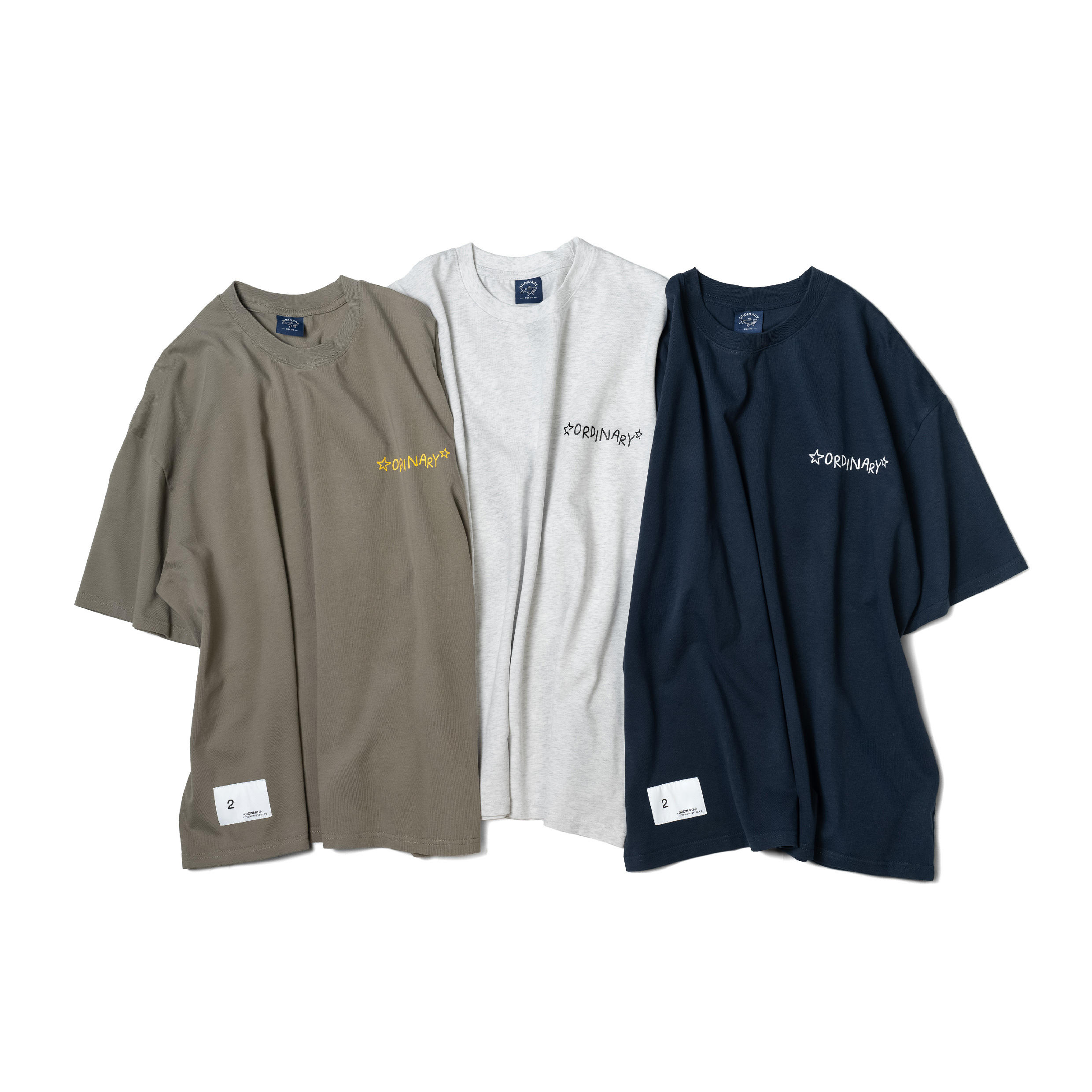 ORDINARY Star Slogan Tee 手繪星星標語短Tee