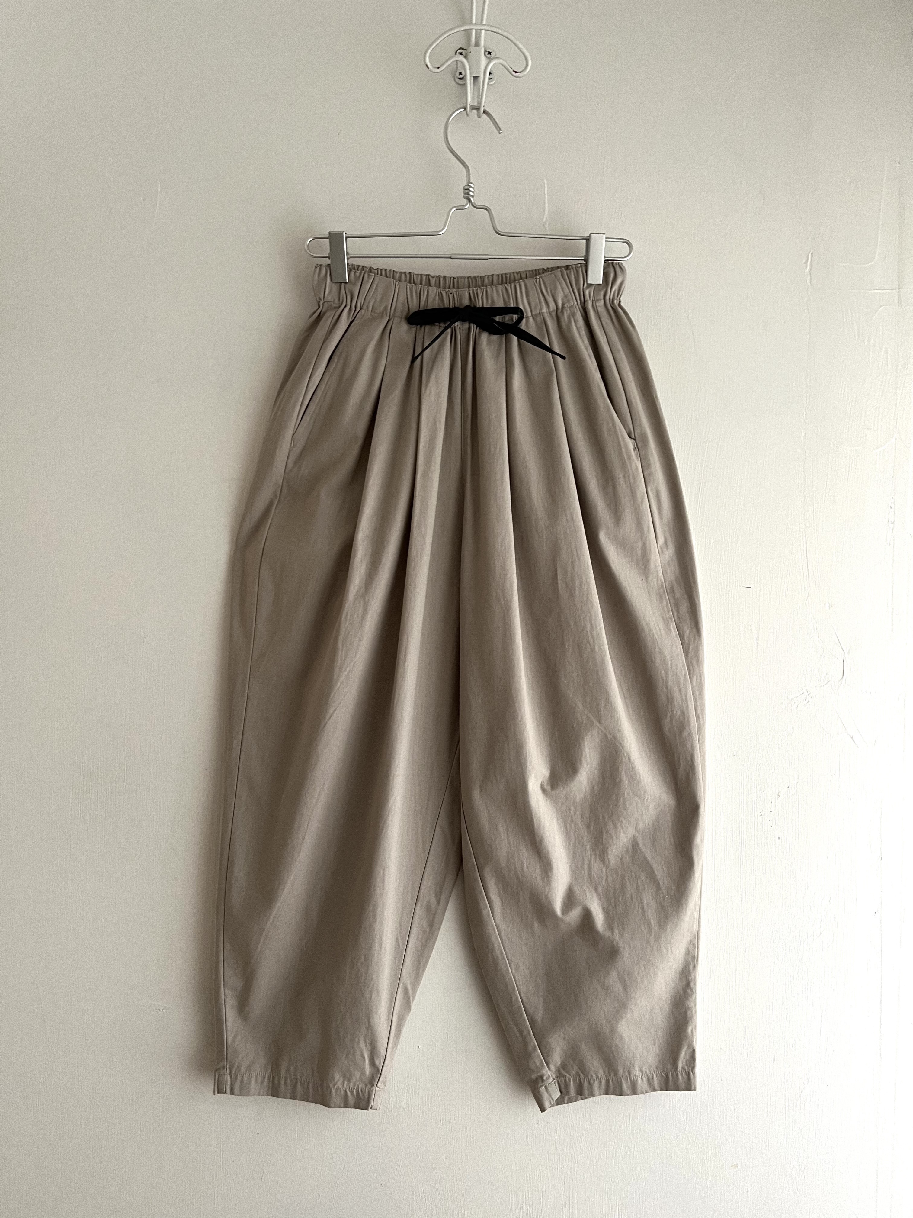 Kermu米色全橡筋褲