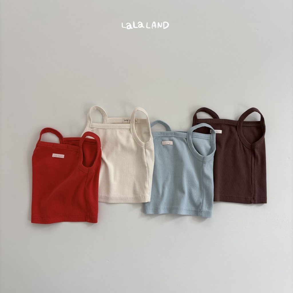 韓國🇰🇷LALA LAND 小標細肩帶背心(XS-XL)
