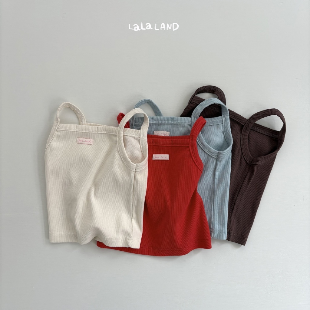 韓國🇰🇷LALA LAND 小標細肩帶背心(XS-XL)