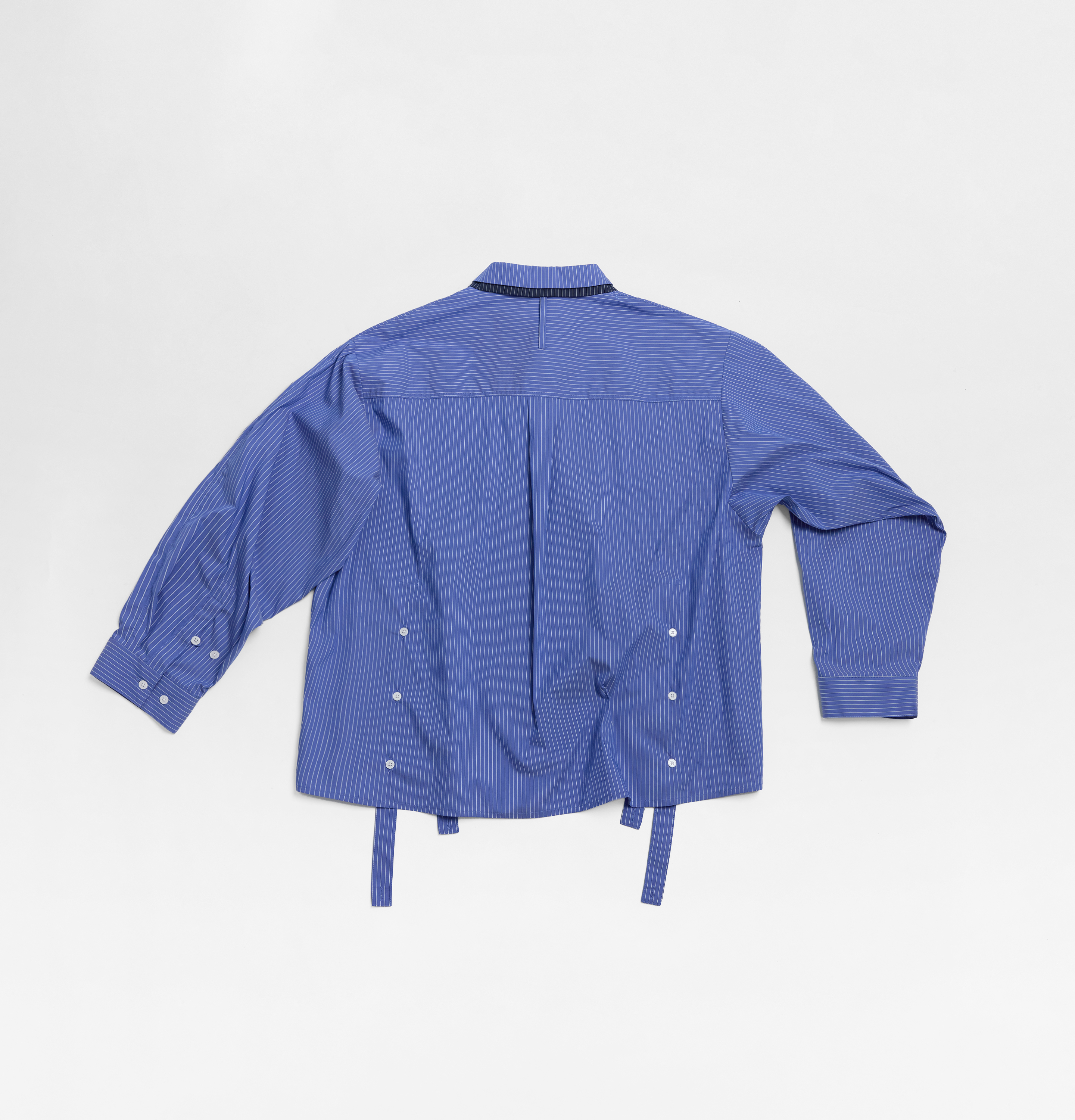 MELSIGN - Dual Role Stripe Shirt - D-Blue