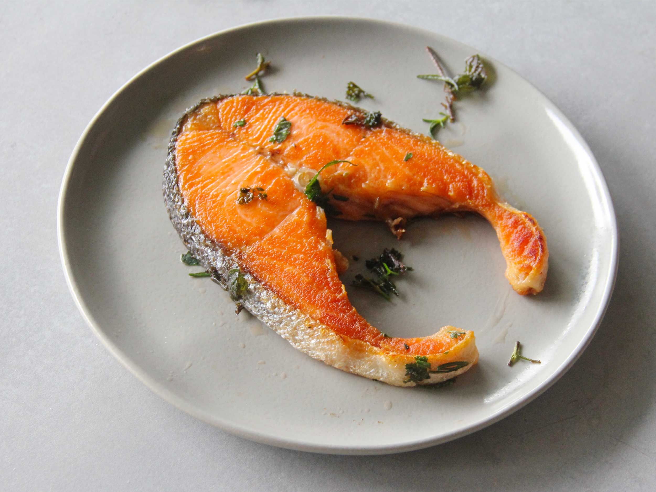 香草奶油煎不老鮭