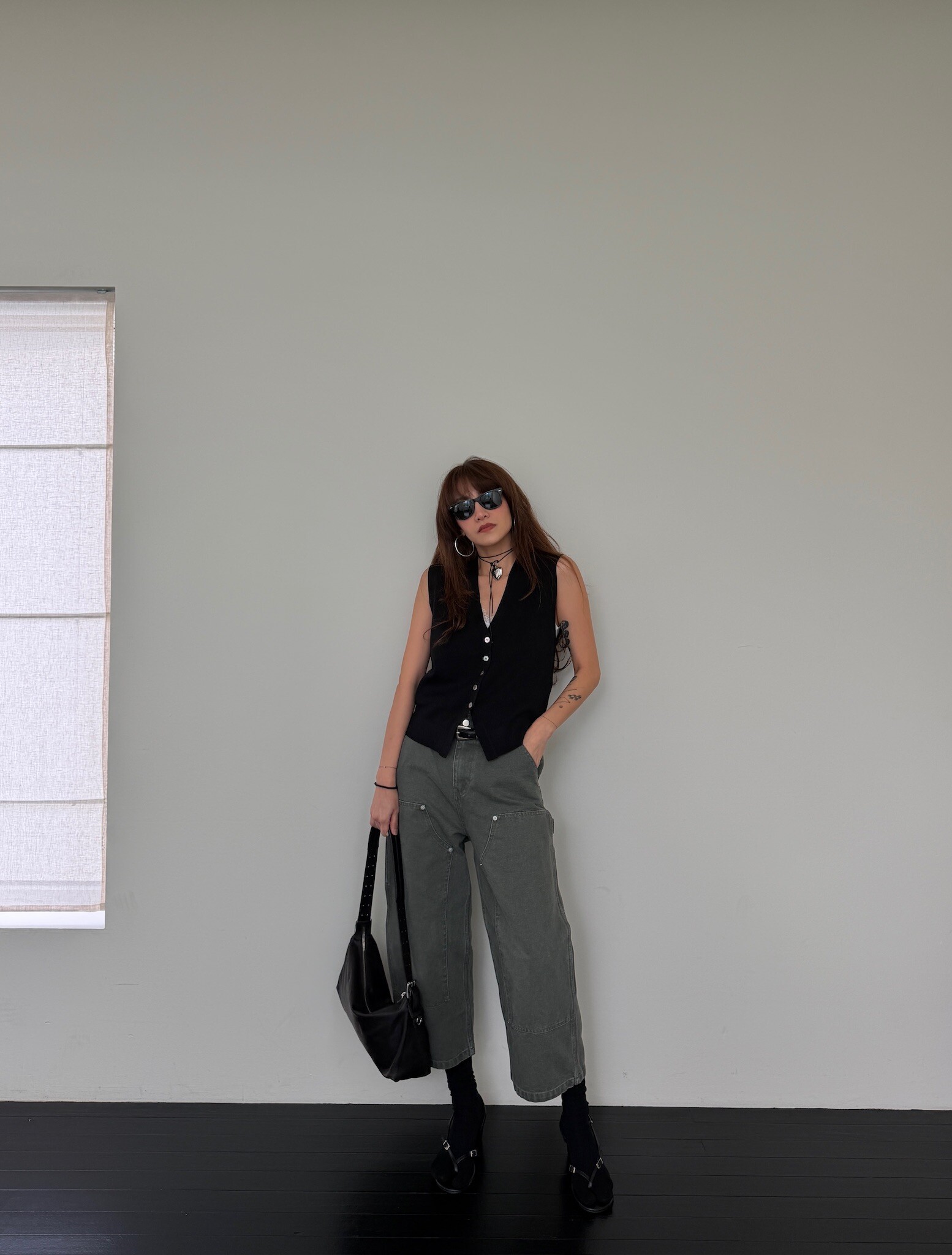 Tapered cargo trousers