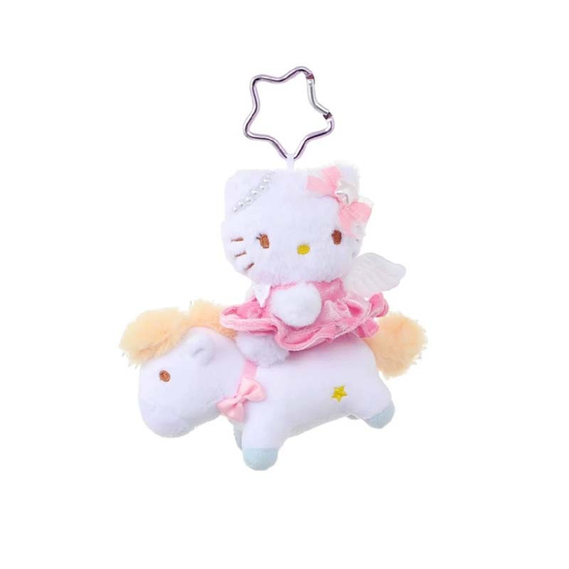 HELLO KITTY 三麗鷗家族小飛馬系列 毛絨掛件 小馬 粉紅色 SN24067 [台灣現貨]