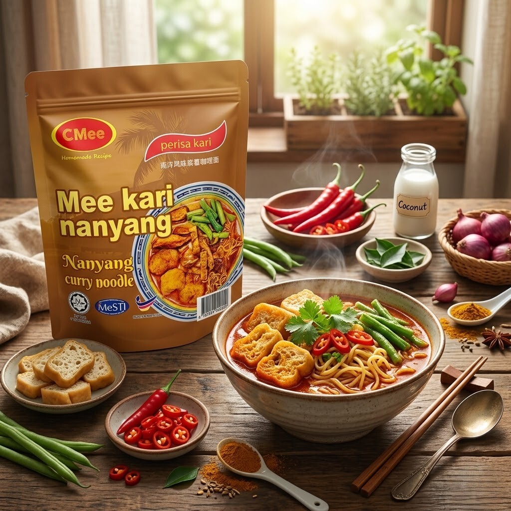 【直播】CMee LX042403 南洋紫薯咖哩面 140g  (1套4包)