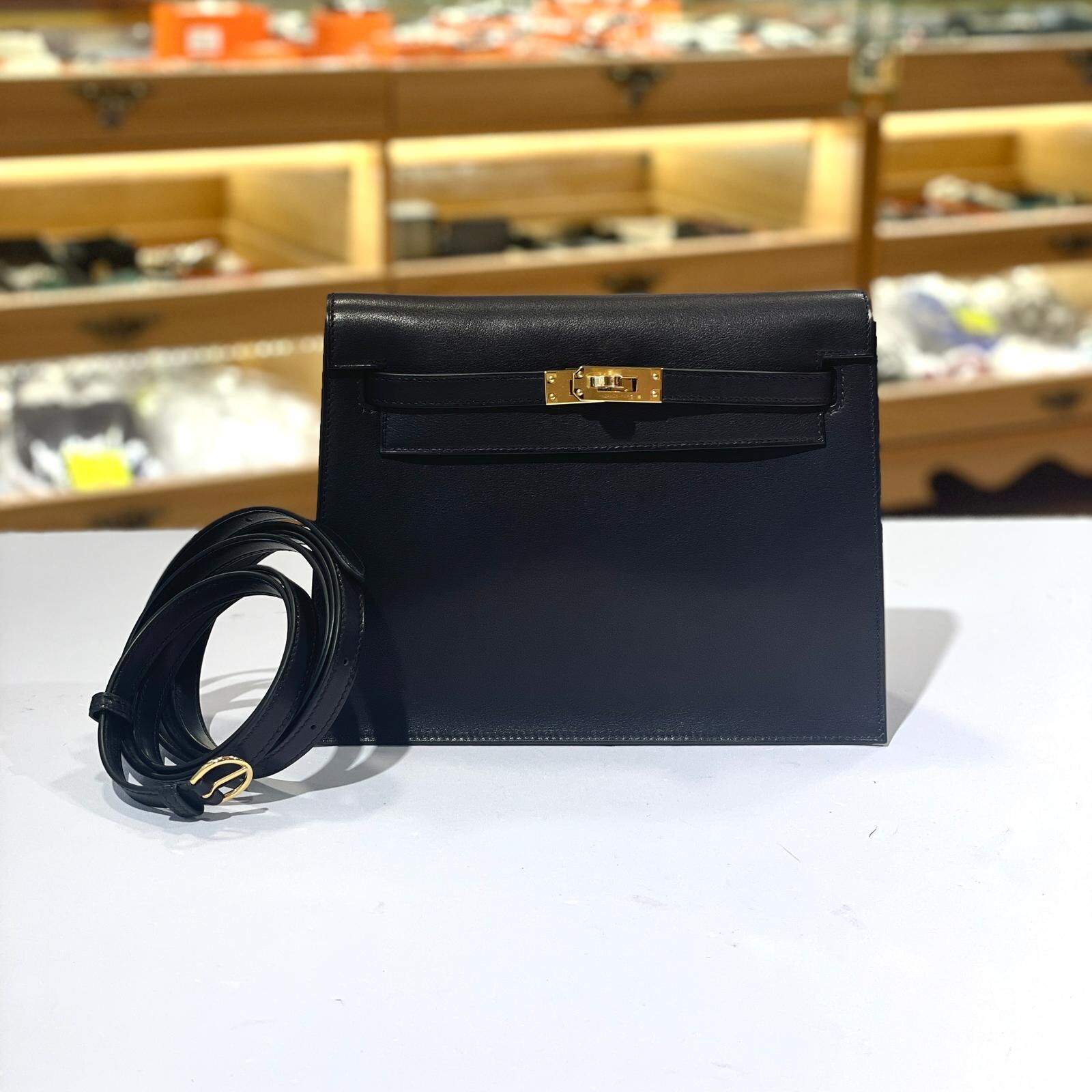 全新Hermes Kelly Danse G STAMP CC89 NOIR GHW VOLUPTO 黑色金扣 #BRAND NEW #香榭站正品